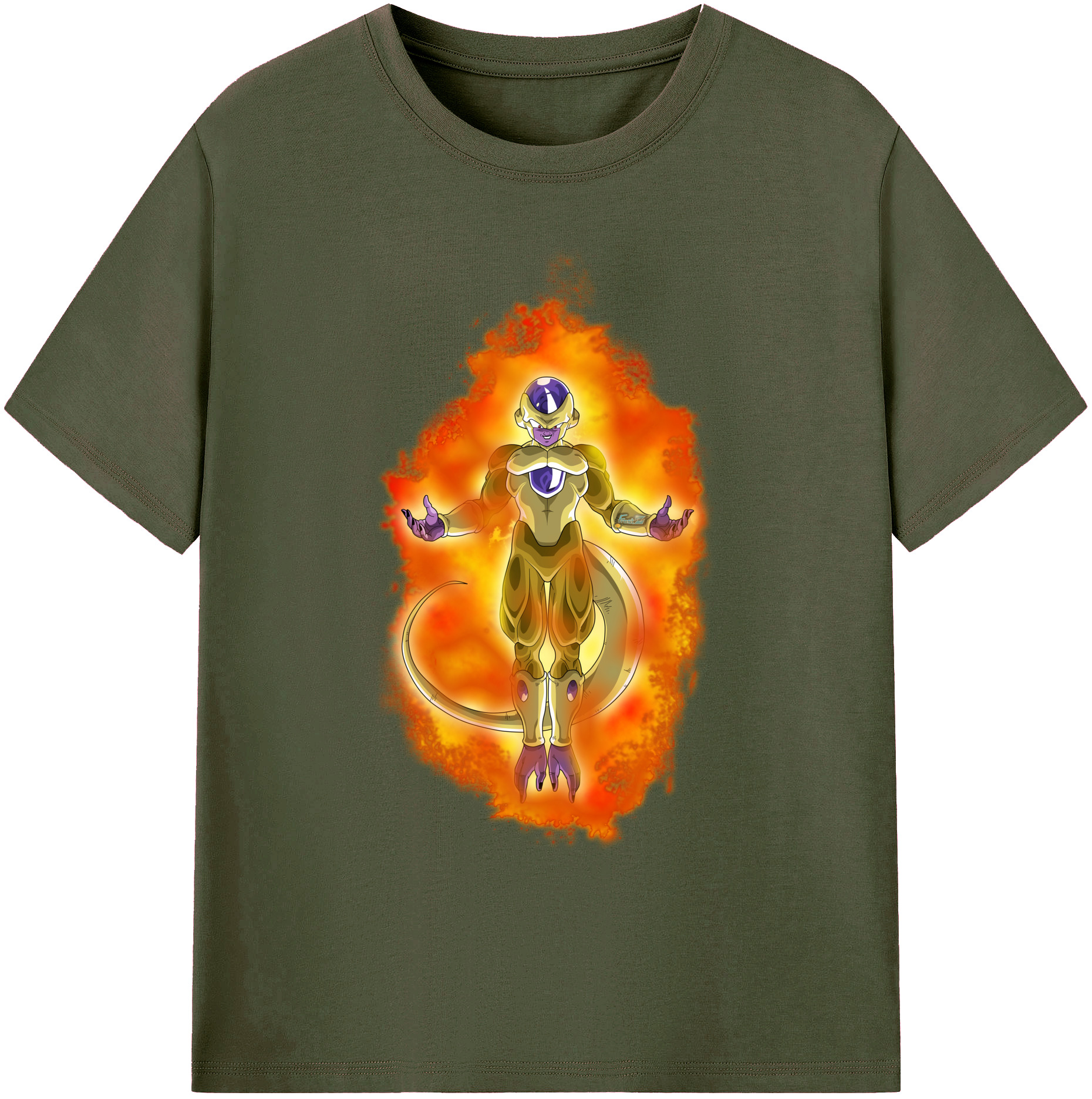 （画像用） ドラゴンボール フリーザ DRAGON BALL Frieza 綿100％ メンズ半袖Tシャツ｜肌触りやわらか＆通気性